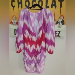 Maje Tie Dye Fuschia Dress. $445.00 Retail. Size 40 FIRM LOW PRICE